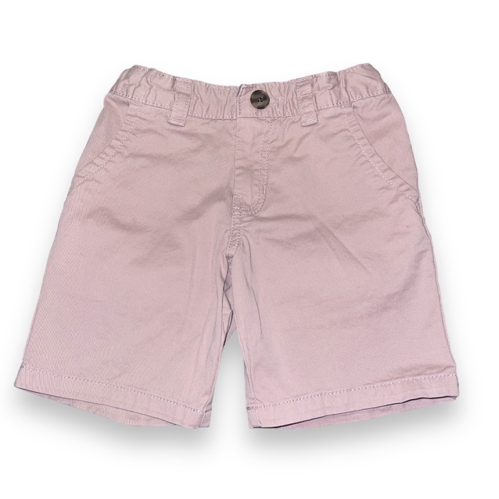 Girls Cat and Jack flat front light pink chino shorts| size 5